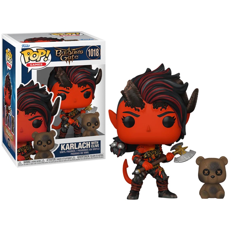 Funko Pop! Baldurs Gate 3 - Karlach with Clive 1018 + Pop Protector