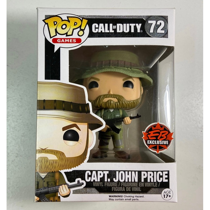 Funko Pop! Call of Duty : Capt. John Price 72 EB Exclusive (VAULTED) + Pop Protector