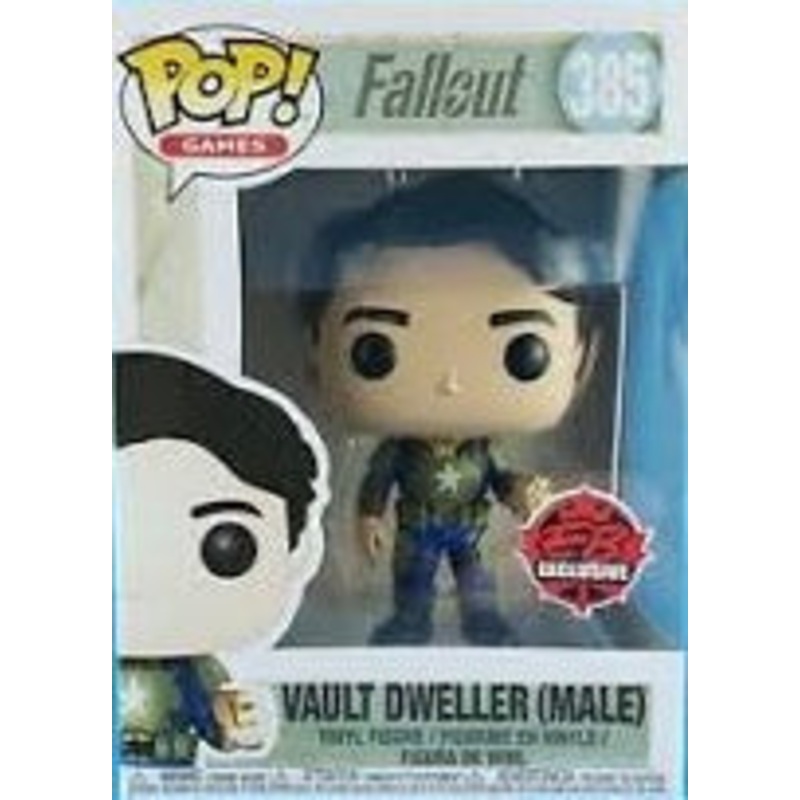 Funko Pop! Fallout Vault Dweller (Male) (W/ Box of Mentats) 385 EB Exclusive (VAULTED) + Pop Protector