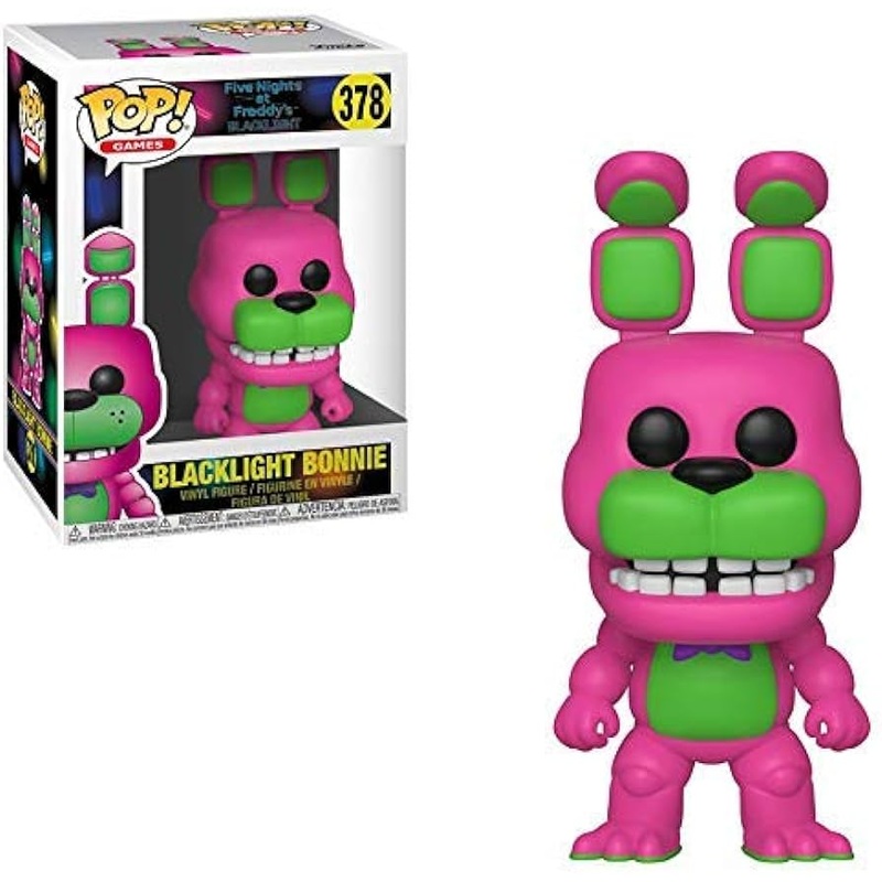 Funko Pop! Five Nights at Freddys (FNAF) Blacklight Bonnie 378 + Free Protector (VAULTED)