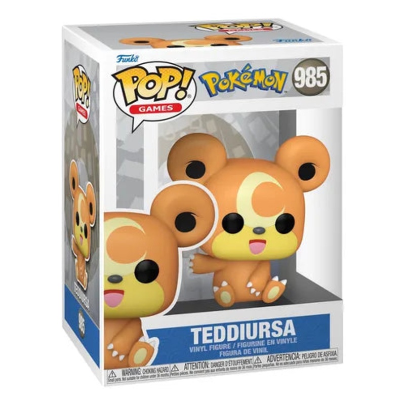 Funko POP! Games: Pokemon #985 Teddiursa + Free Protector