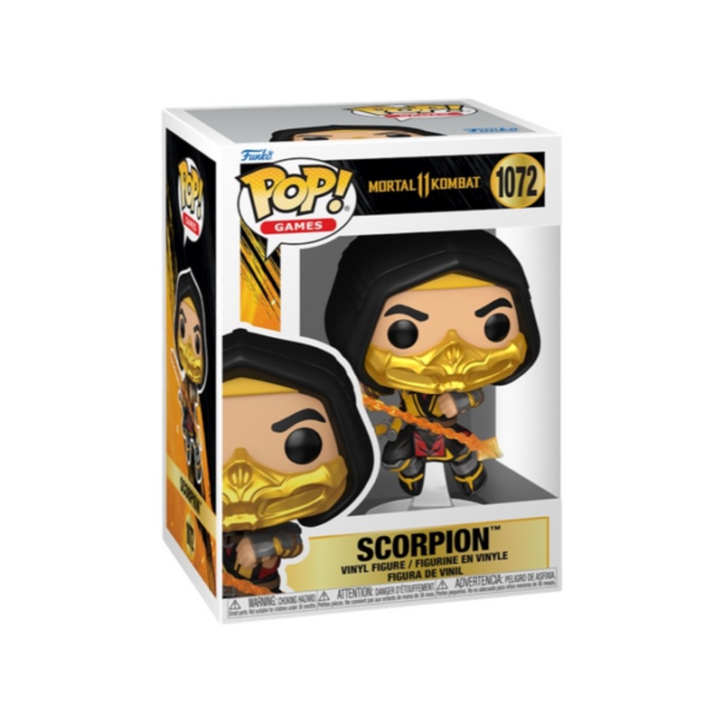 Funko Pop! Mortal Kombat 11 Fatality Scorpion 1072 + Pop Protector