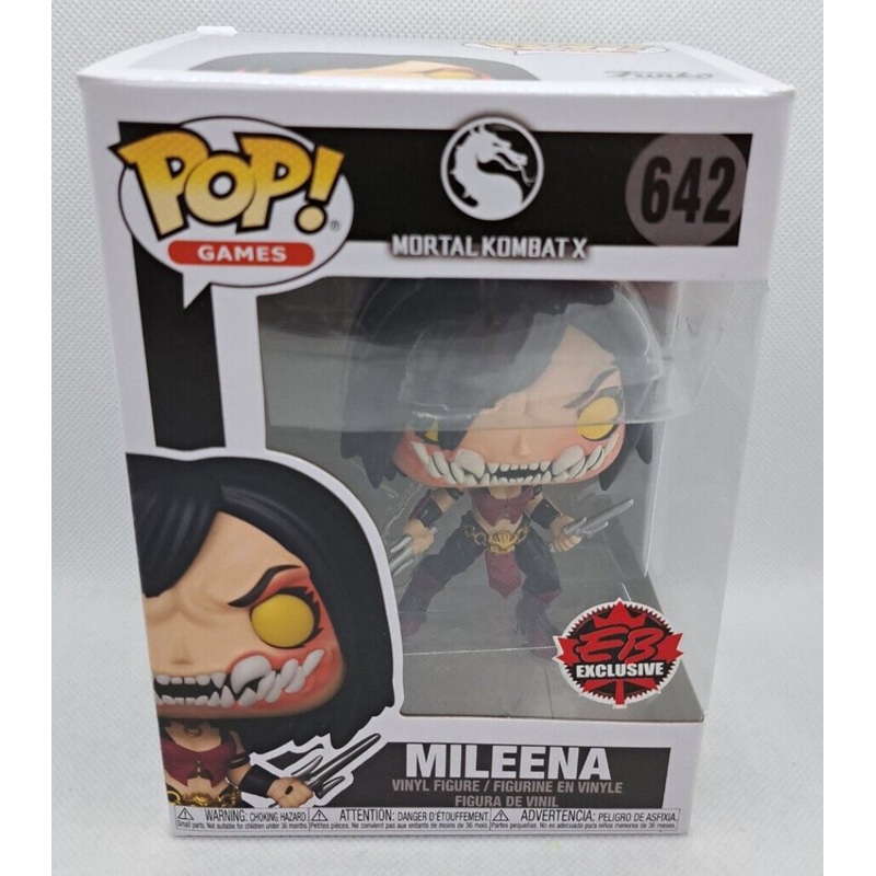 Funko Pop! Mortal Kombat X : Mileena 642 EB Exclusive (VAULTED) + Pop Protector