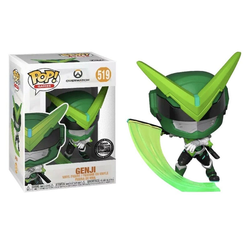Funko Pop! Overwatch Genji 519 Funko Blizzard Entertainment Exclusive (VAULTED) + Pop Protector