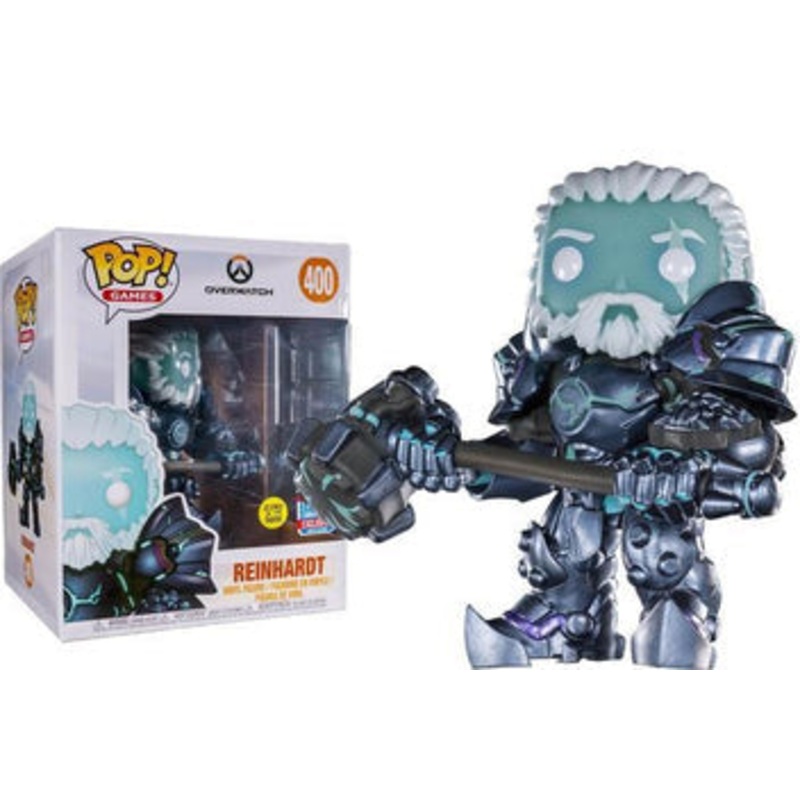 Funko Pop! Overwatch : Reinhardt 400 Glows Funko 2018 Fall Convention Exclusive 6-Inch Figure (VAULTED)