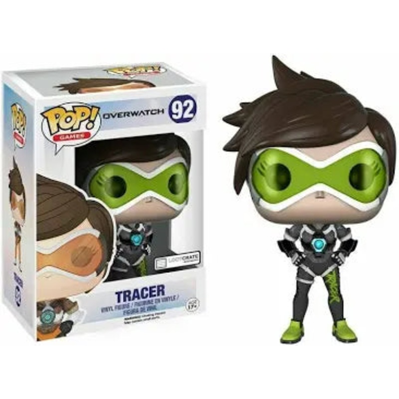 Funko Pop! Overwatch Tracer (Sporty) 92 Lootcrate Exclusive (VAULTED) + Free Protector