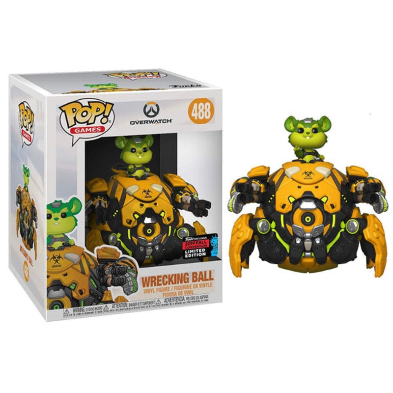 Funko Pop! Overwatch : Wrecking Ball 488 Funko 2019 Fall Convention Exclusive 6-Inch Figure (VAULTED)