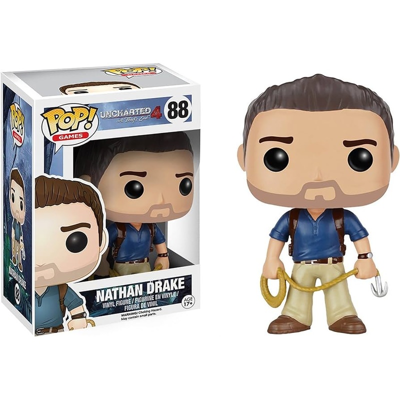 Funko Pop! Uncharted 4 A Thiefs End - Nathan Drake 88 (VAULTED) + Free Protector