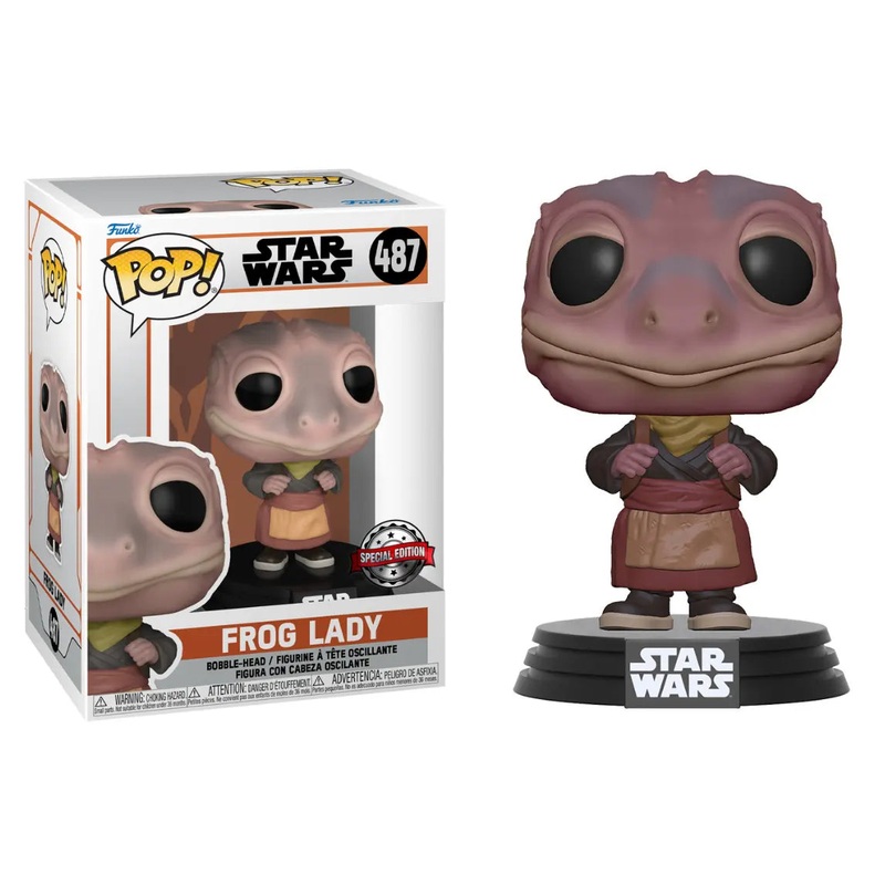 Funko POP! Frog Lady Star Wars #487 [Special Edition] + PoP Protector