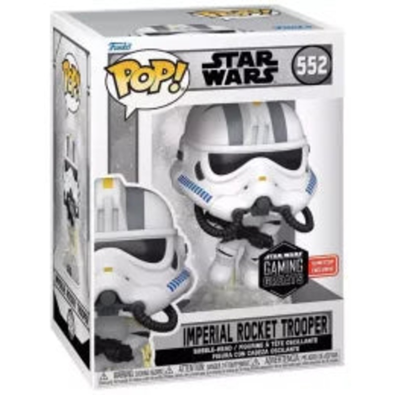 Funko  Pop! Jet Trooper 643 Star Wars Gaming Greats Gamestop Exclusive + Free Protector