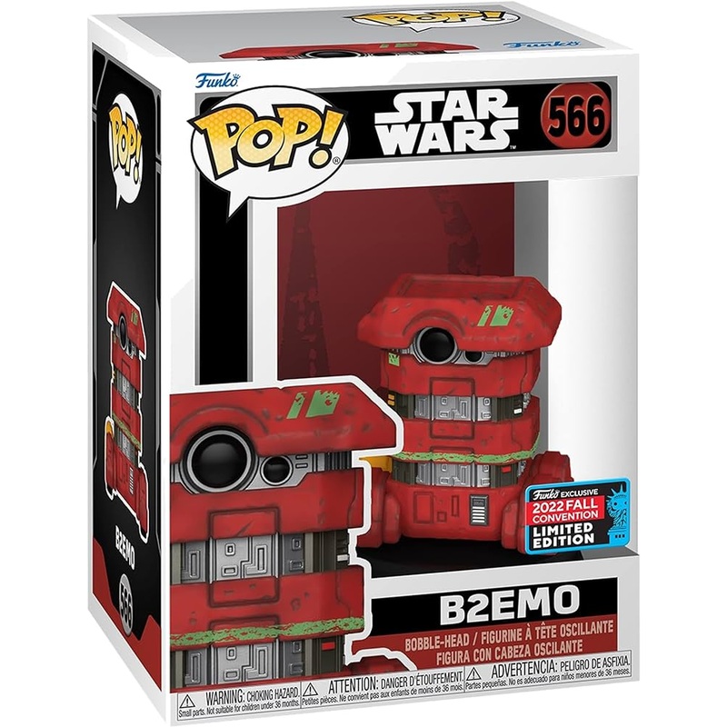 Funko Pop! Star Wars B2EMO 566 Funko 2022 Fall Convention Exclusive + Free Protector