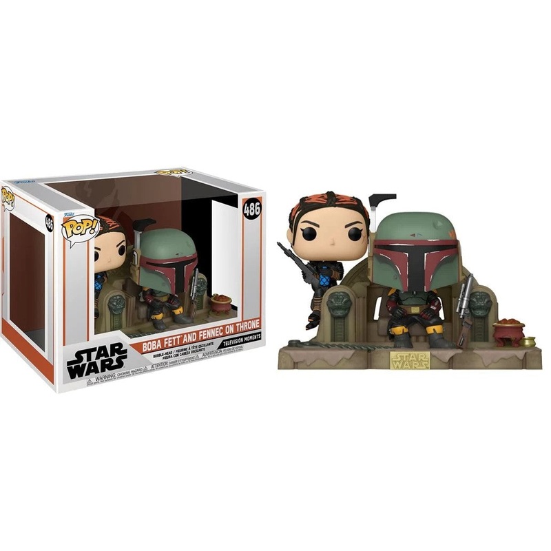 Funko Pop! Star Wars Boba Fett And Fennec On Throne 486