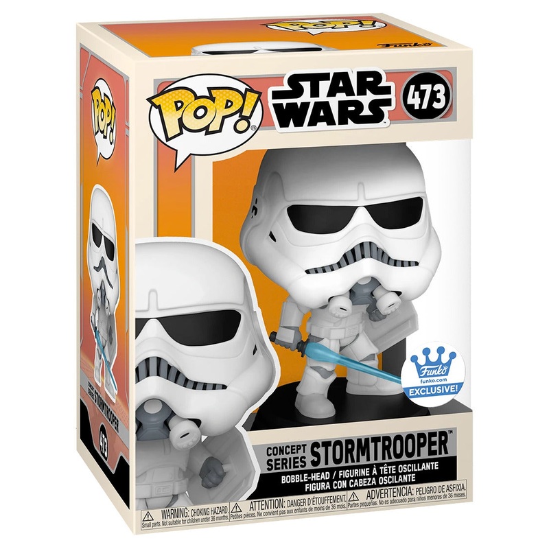 Funko POP! Star Wars Concept Series #473 Stormtrooper - Limited Funko Shop Exclusive + PoP Protector