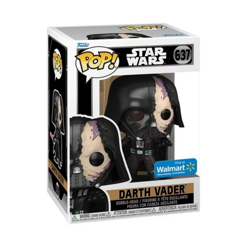 Funko Pop! Star Wars Darth Vader 637 Walmart Exclusive + Free Protector