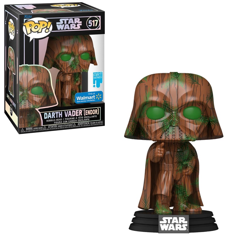 Funko Pop! Star Wars Darth Vader (Endor) 517 Walmart Exclusive Art Series + Free Hardstack Protector