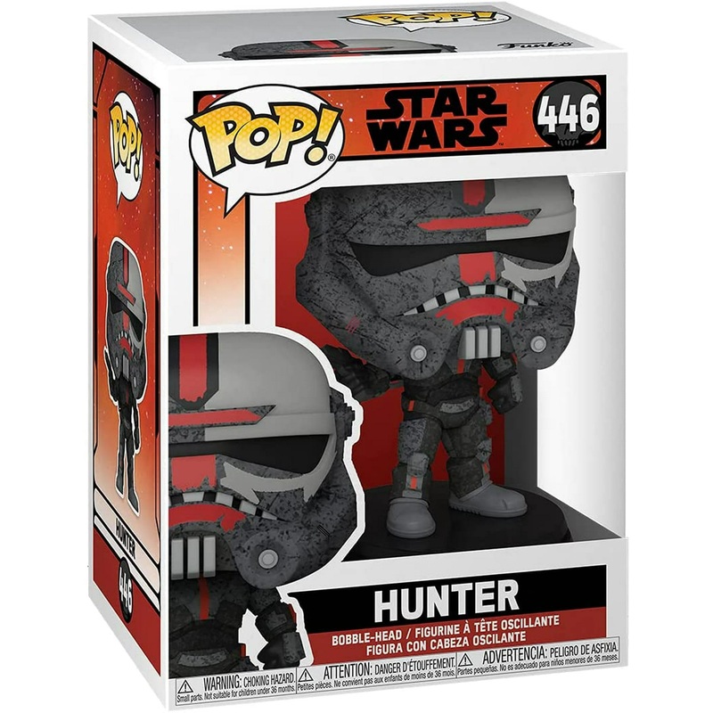 Funko Pop! Star Wars Hunter 446 + Free Protector (small box ware)