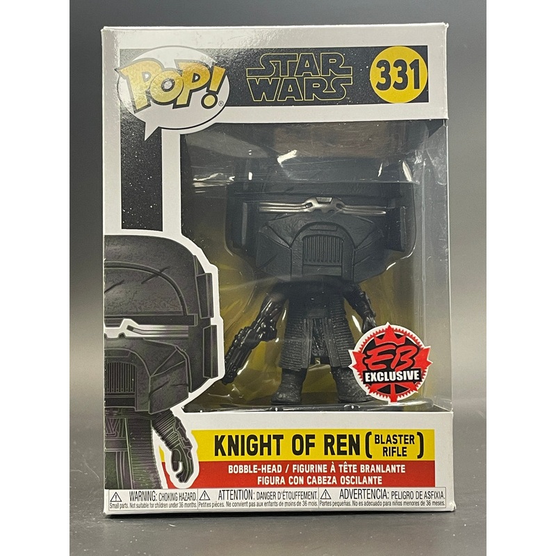 Funko Pop! Star Wars Knight of Ren (Blaster Rifle) 331 EB Exclusive + Free Protector (VAULTED)