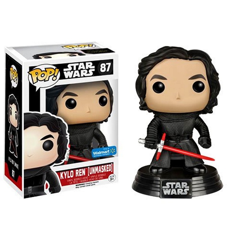 Funko Pop! Star Wars Kylo Ren [Unmasked] 87 Walmart Exclusive + Free Protector
