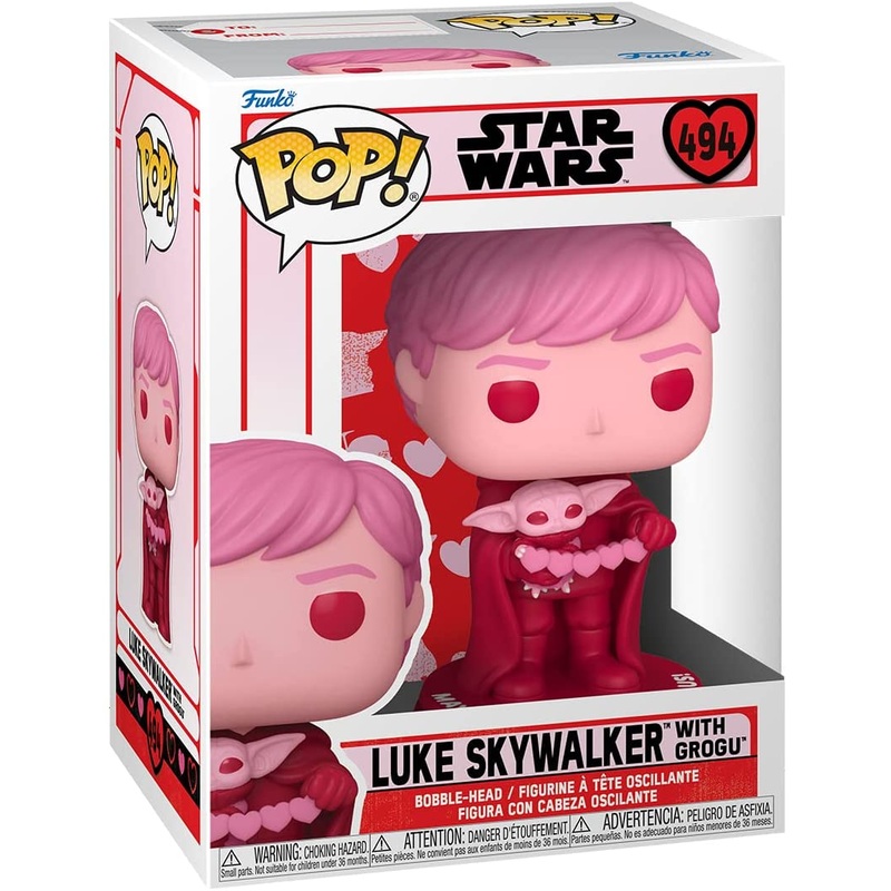 Funko Pop! Star Wars Luke Skywalker with Grogu 494 + Free Protector