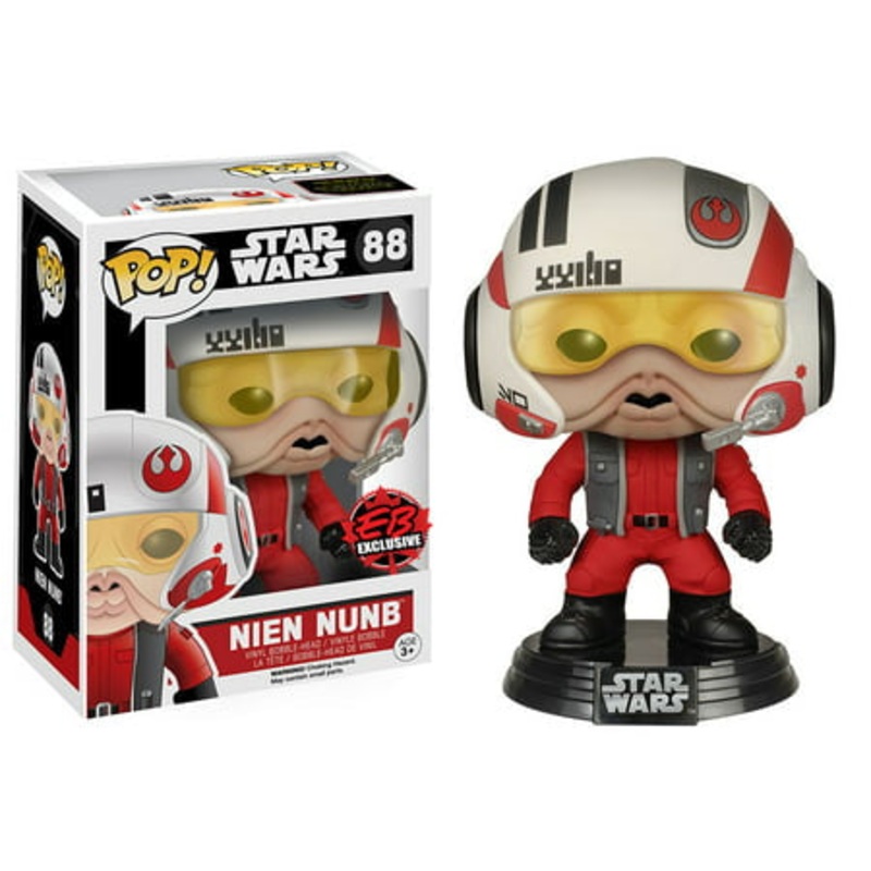 Funko Pop! Star Wars Nien Nunb (Helmet) 88 EB Exclusive + Free Protector (VAULTED)