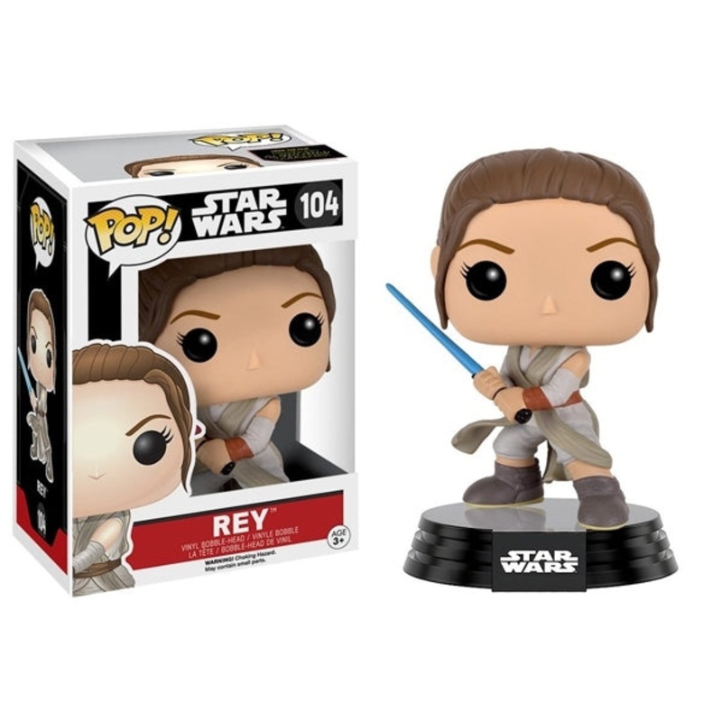 Funko Pop! Star Wars Rey w/ Lightsaber 104 + Free Protector (VAULTED)