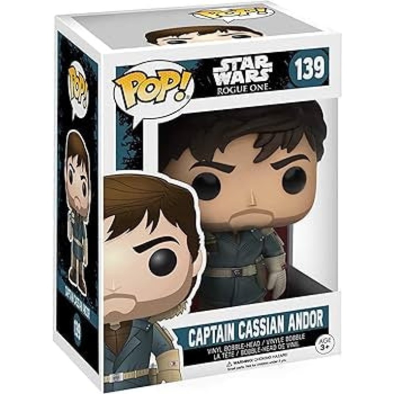 Funko Pop! Star Wars Rouge One Captain Cassian Andor 139 + Free Protector
