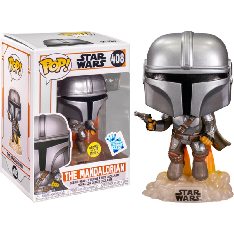 Funko Pop! Star Wars The Mandalorian 408 Glows in the Dark Funko Insider Club Exclusive + Free Protector