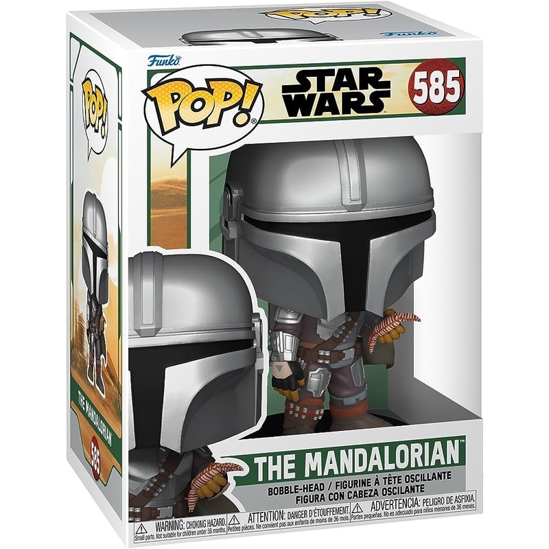 Funko Pop! Star Wars The Mandalorian 585 (slight box ware) + Free Protector