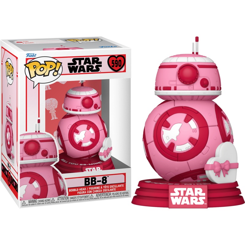 Funko Pop! Disney Star Wars - Valentine BB-8 #590 + PoP Protector