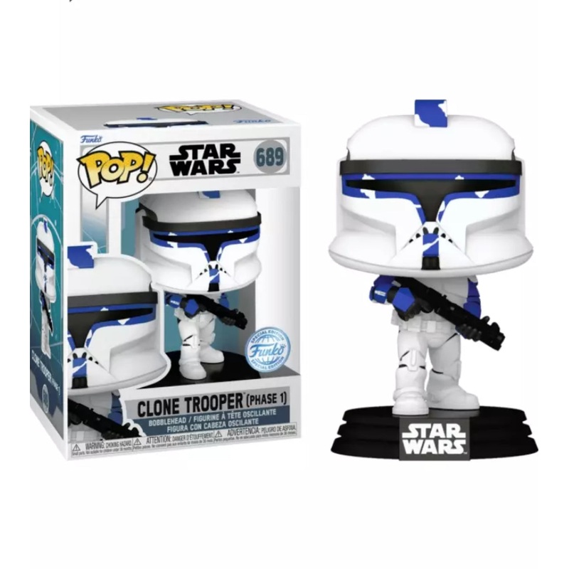 Funko Pop! Star Wars Clone Trooper (Phase 1) 689 Funko Special Edition + Free Protector