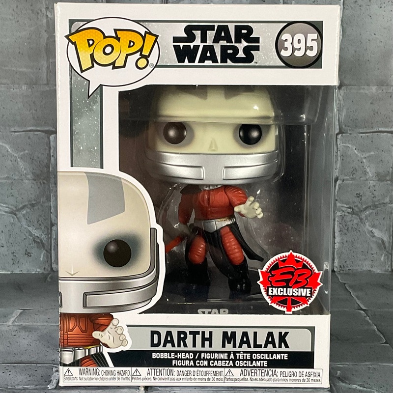 Funko Pop! Star Wars Darth Malak 395 EB Exclusive + Free Protector (slight box ware)