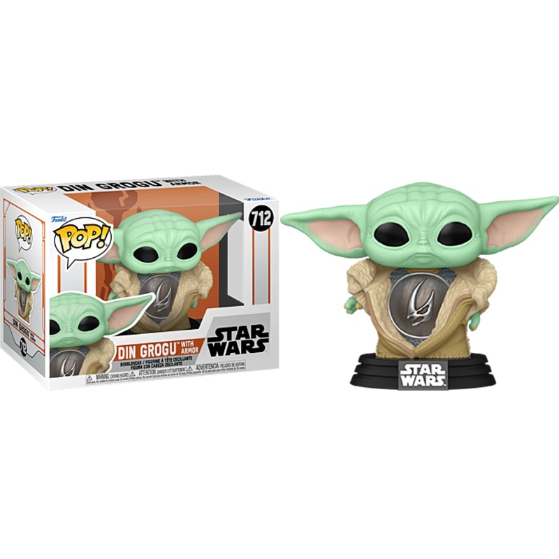 Funko Pop! Star Wars Din Grogu with Armor 712 + Pop Protector