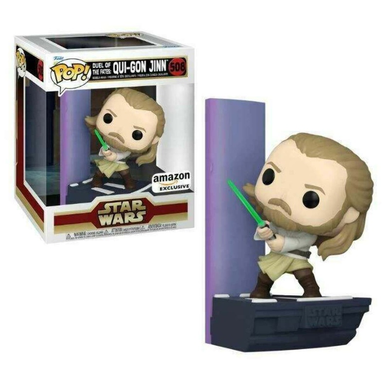 Funko Pop! Star Wars Duel of the Fates: Qui-Gon Jinn 508 Amazon Exclusive 6-Inch Figure