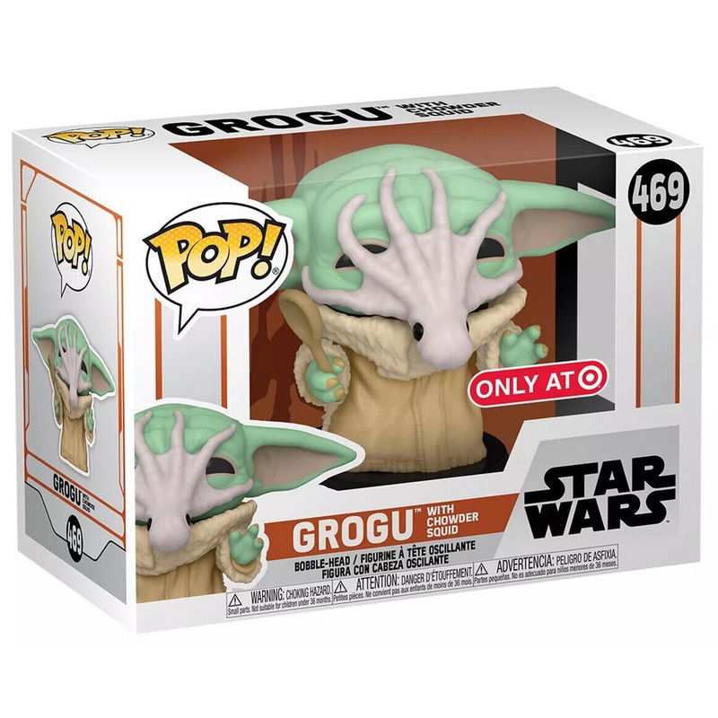 Funko POP! Star Wars Grogu with Chowder Squid #469 Target Exclusive + PoP Protector