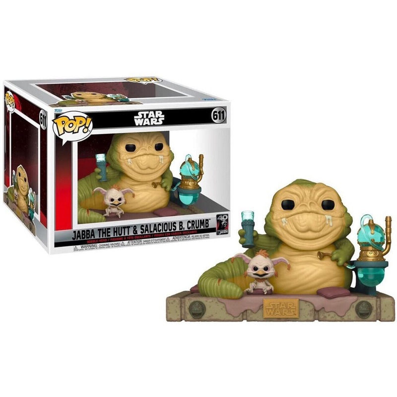 Funko Pop! Star Wars Jabba The Hutt & Salacious B. Crumb 611
