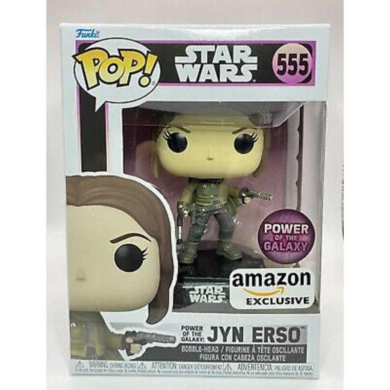 Funko Pop! Star Wars : Jyn Erso 555 Power of the Galaxy Amazon Exclusive + Pop Protector