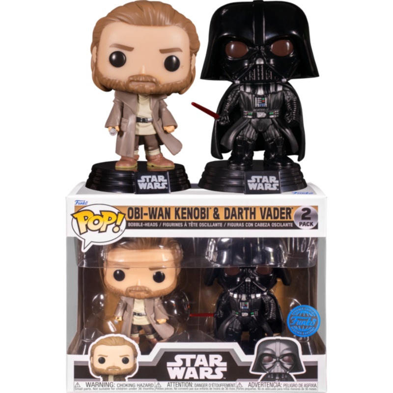 Funko Pop! Star Wars Obi-Wan Kenobi & Darth Vader Funko Special Edition 2 Pack