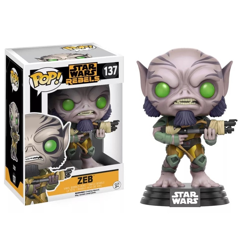 Funko Pop! Star Wars Rebels: Zeb 137 + Free Protector (VAULTED) (box-ware)