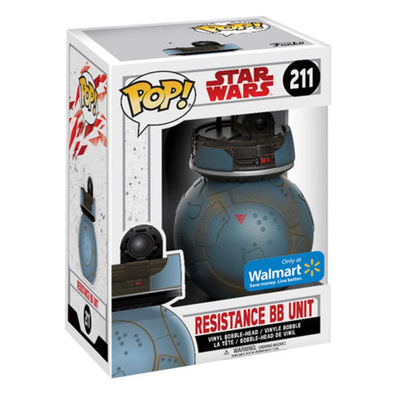 Funko Pop! Star Wars - Resistance BB Unit 211 Walmart Exclusive + Free Protector (VAULTED)