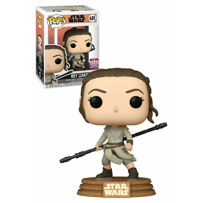 Funko Pop! Star Wars Rey Funko 2021 Summer Convention Exclusive 451 + Free Protector