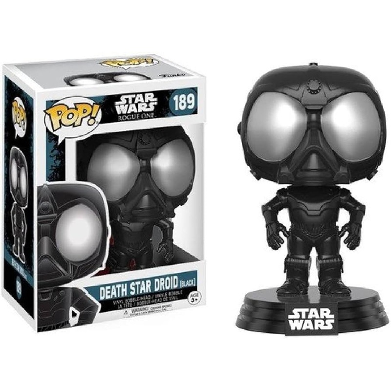 Funko Pop! Star Wars Rogue One Death Star Droid (Black) 189 + Free Protector (VAULTED)