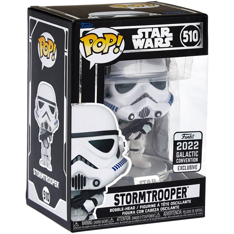 Funko Pop! Star Wars : Stormtrooper 510 Funko 2022 Galactic Convention Exclusive + Free Protector