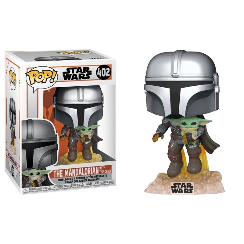 Funko PoP! Star Wars The Mandalorian with The Child (Flying) 402 + PoP Protector