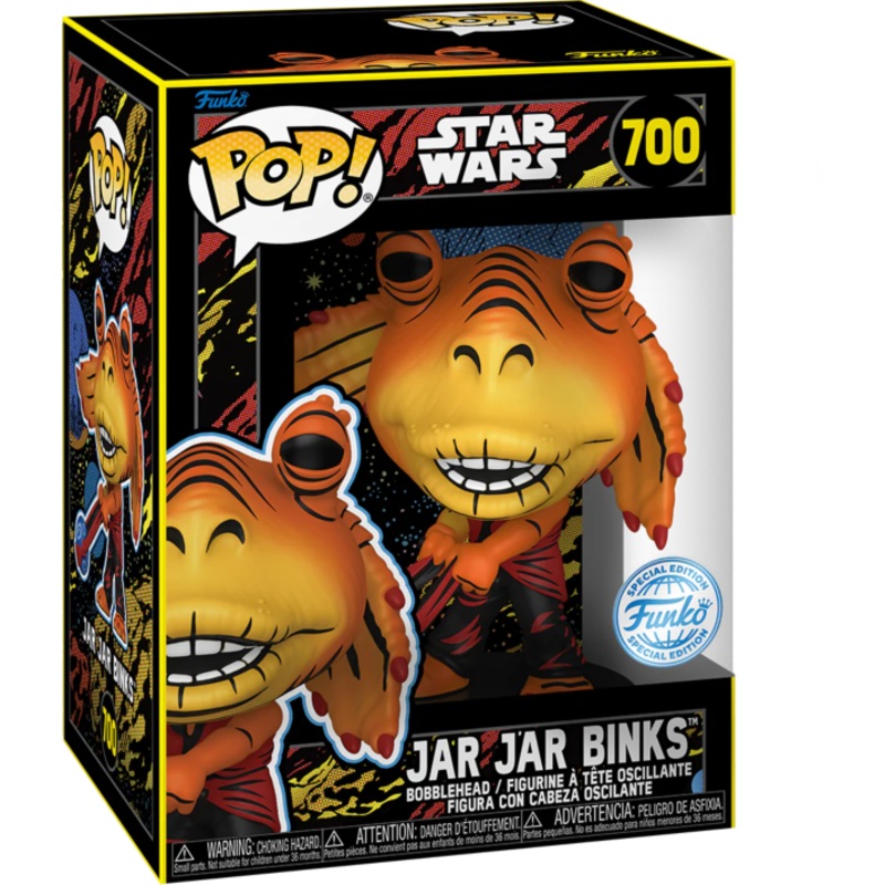 Funko Pop! Star Wars The Phantom Menace - Jar Jar Binks with Booma Balls 700 25th Anniversary Retro Series Funko Special Edition + Free Protector