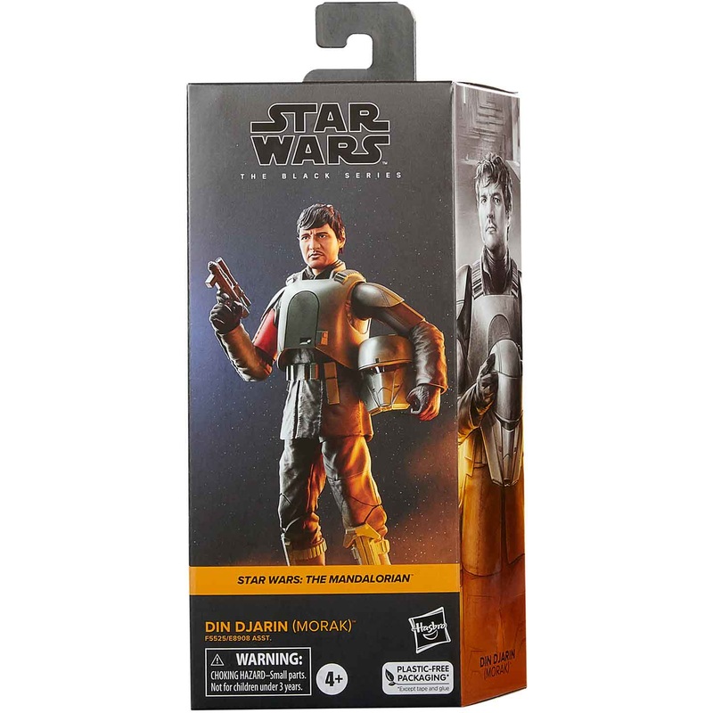 Hasbro Star Wars The Black Series Din Djarin (Morak) Toy 6-Inch-Scale The Mandalorian Collectible Action Figure