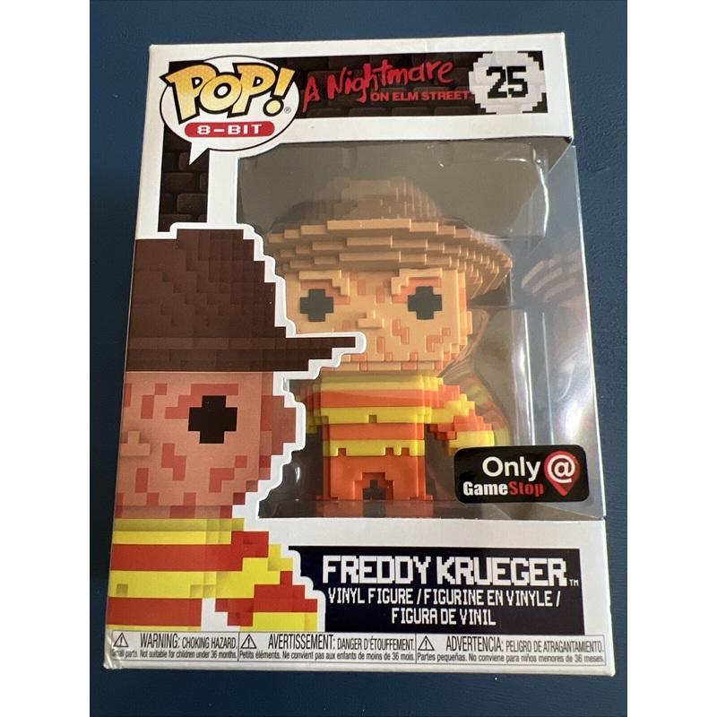 Funko Pop! 8-Bit 25 A Nightmare on Elm Street Freddy Krueger Pop Vinyl Gamestop Exclusive