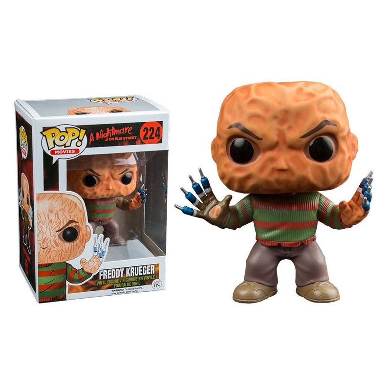 Funko Pop! A Nightmare On Elm Street Freddy Krueger (Hatless) 224 (VAULTED) + Free Protector