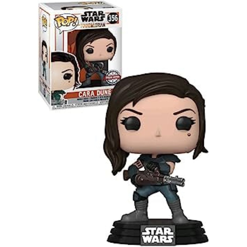 Funko Pop! Star Wars The Mandalorian Cara Dune 356 Special Edition + Free Protector (VAULTED)