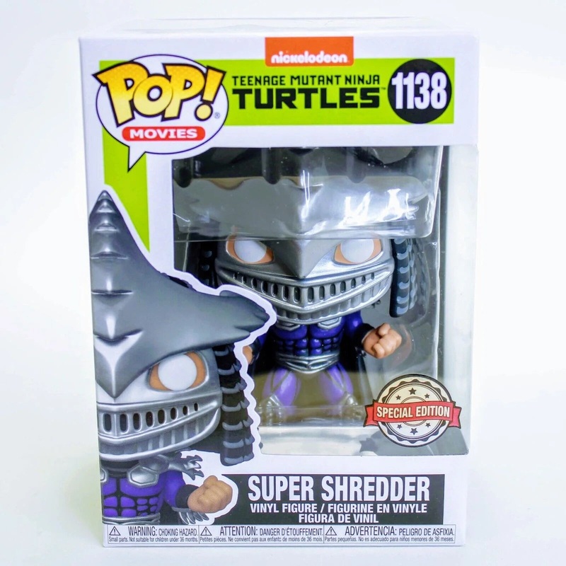 Funko POP Super Shredder Metallic SE Teenage Mutant Ninja Turtles TMNT #1138 + Protector