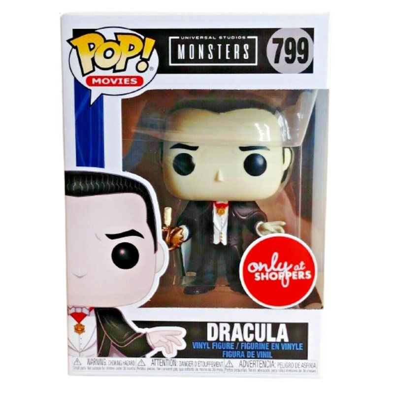 Universal Studios Monsters Funko Pop DRACULA 799 Only At Shoppers + PoP Protector